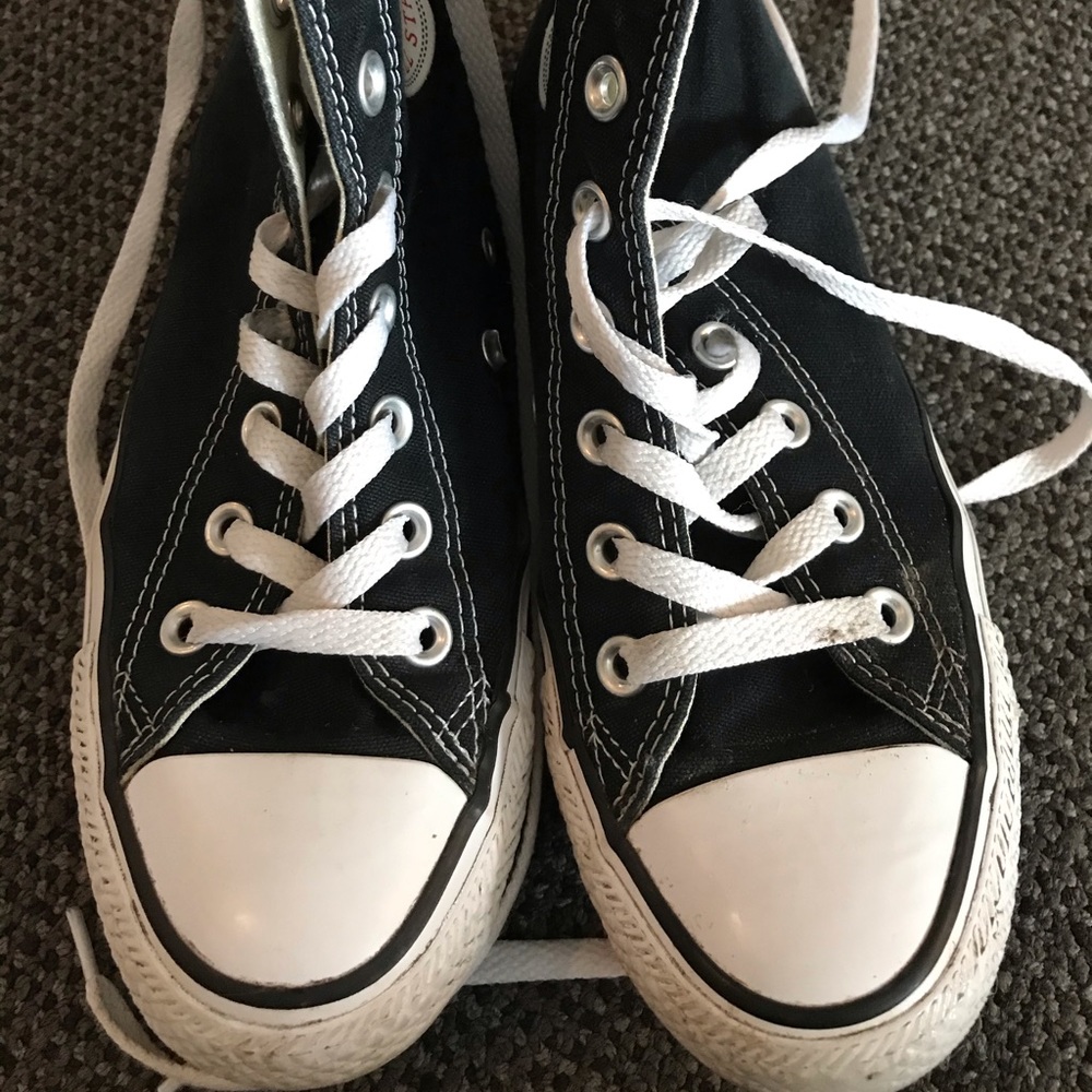 Black and White Converse